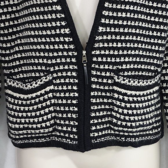 Ann Taylor Loft Knit Cardigan Sweater Zip Size M - Picture 2 of 6